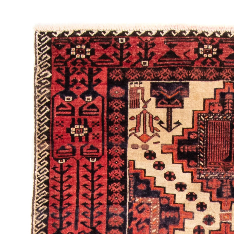 Belutsch Teppich 238 x 100 cm - hellrot