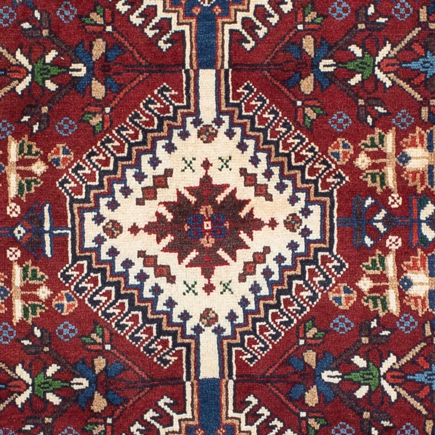 Perserteppich - Nomadic 155 x 105 cm - dunkelrot