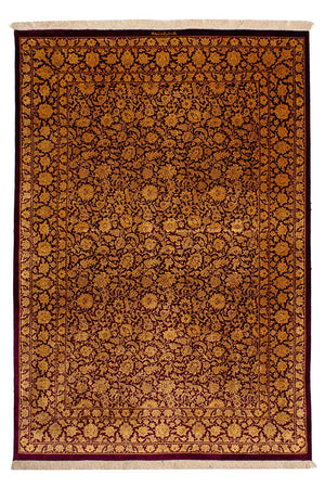 Seidenteppich - Ghom Seide - Premium 216 x 132 cm Teppichbrücke