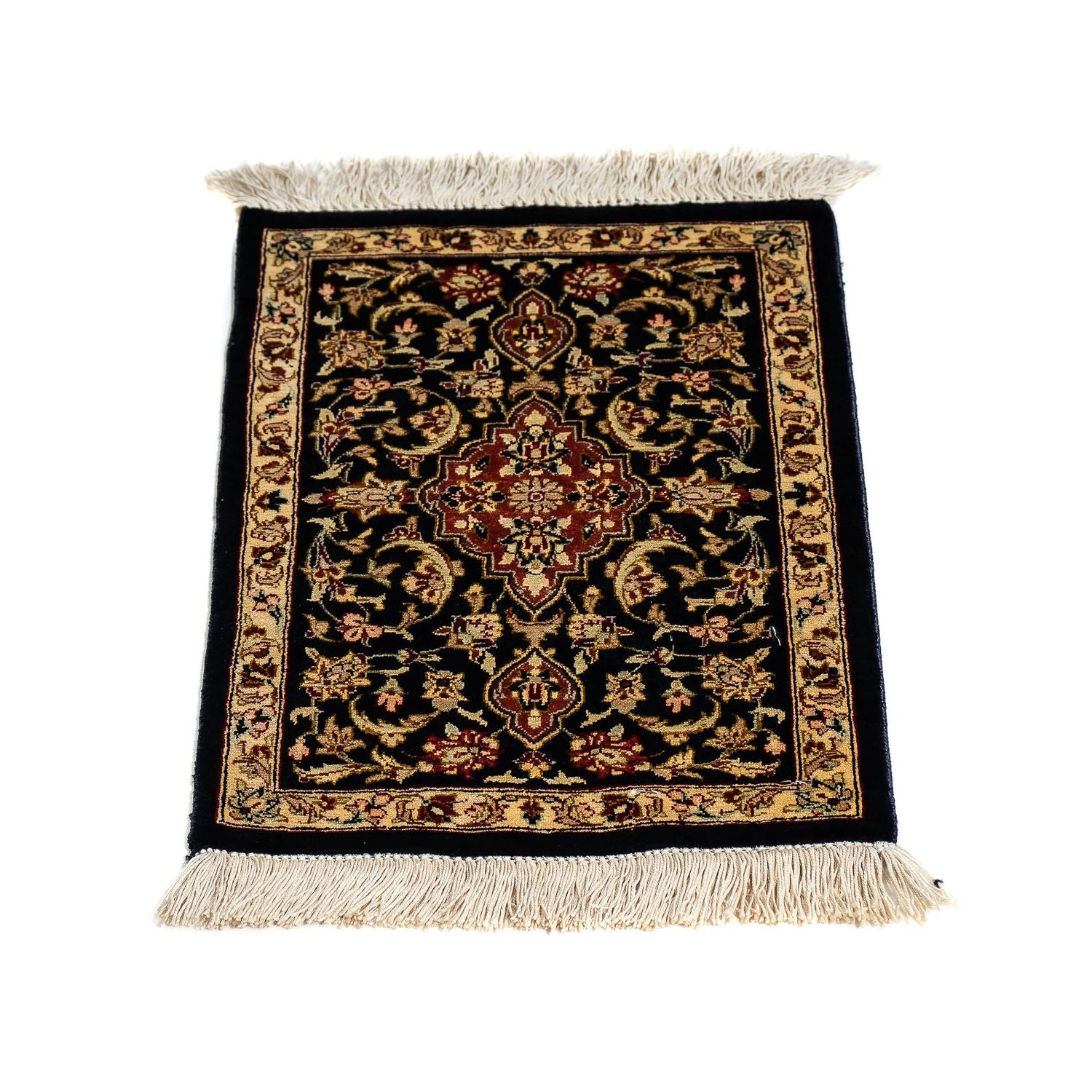 Seidenteppich - Ghom Seide - Premium 42 x 28 cm Fußmatte