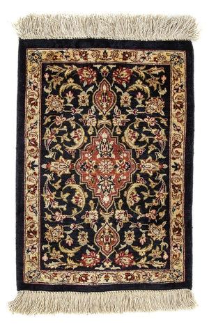 Seidenteppich - Ghom Seide - Premium 41 x 28 cm Fußmatte