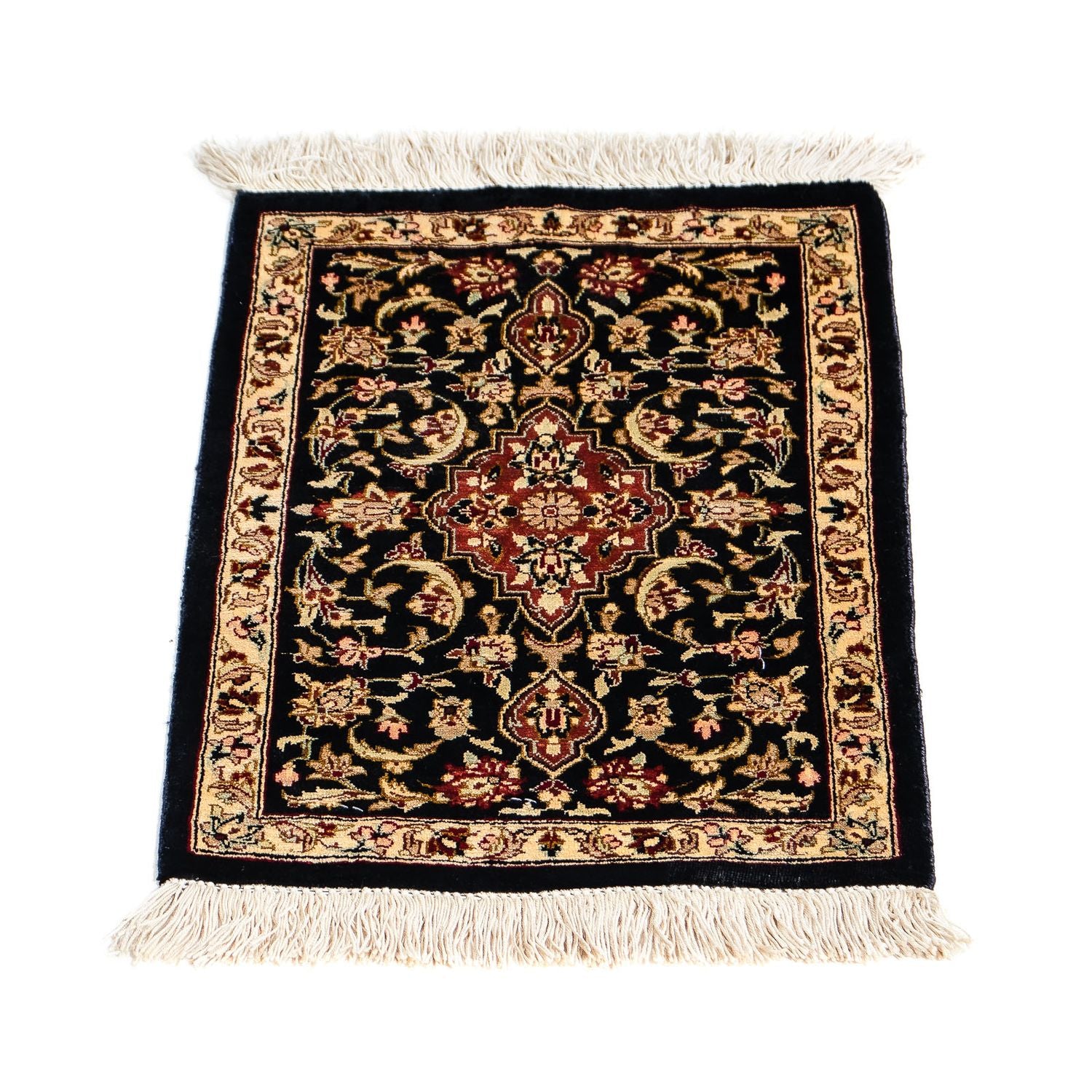 Seidenteppich - Ghom Seide - Premium 41 x 28 cm Fußmatte