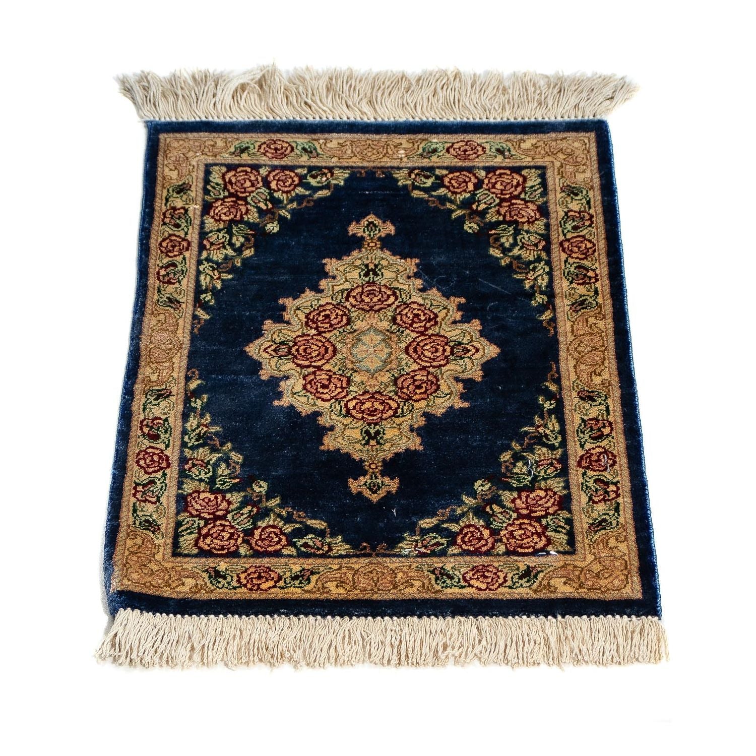 Seidenteppich - Ghom Seide - Premium 40 x 28 cm Fußmatte