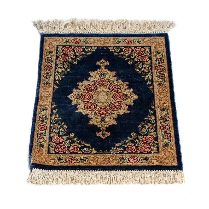 Seidenteppich - Ghom Seide - Premium 40 x 28 cm Fußmatte