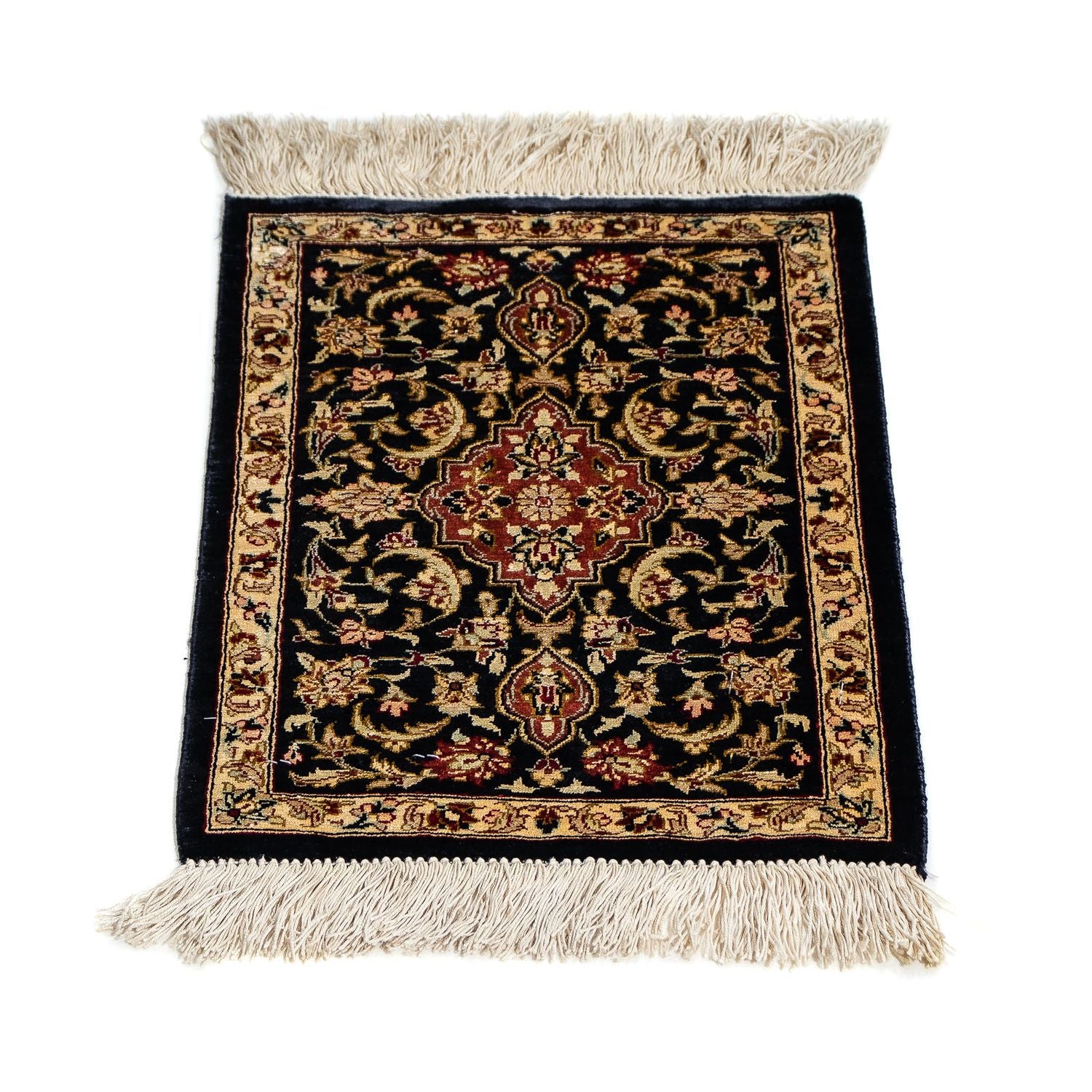 Seidenteppich - Ghom Seide - Premium 41 x 28 cm Fußmatte