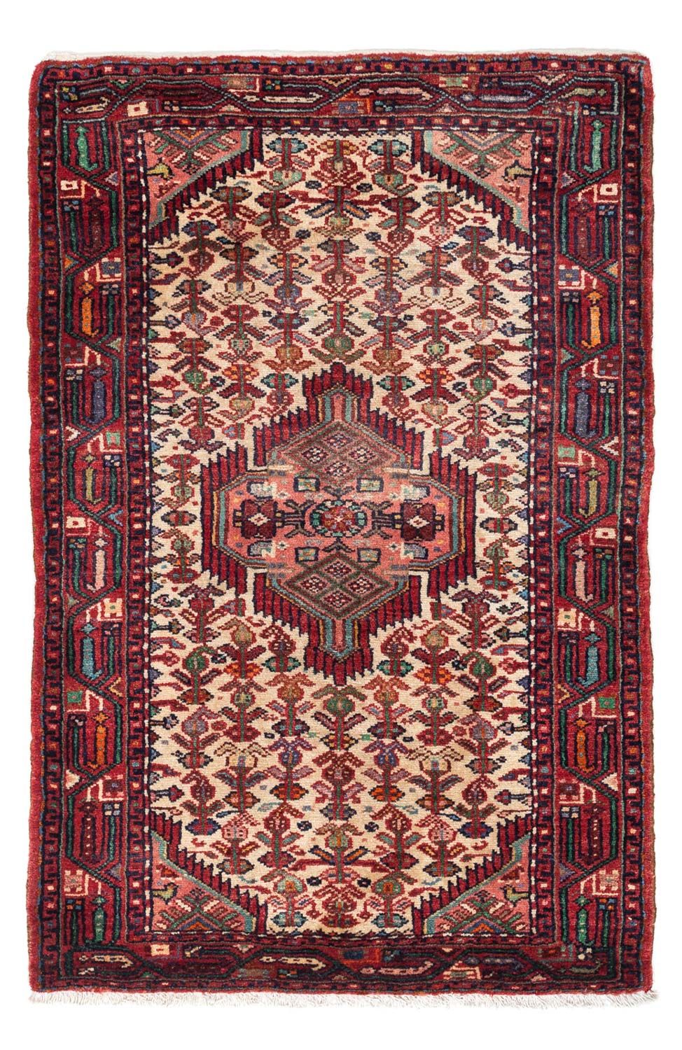 Perserteppich - Nomadic 125 x 80 cm - dunkelrot