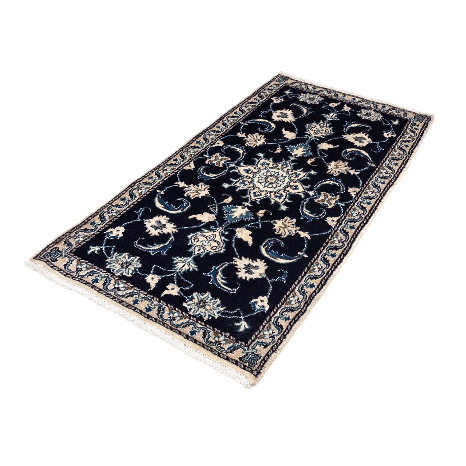 Perserteppich - Nain 143 x 70 cm - blau