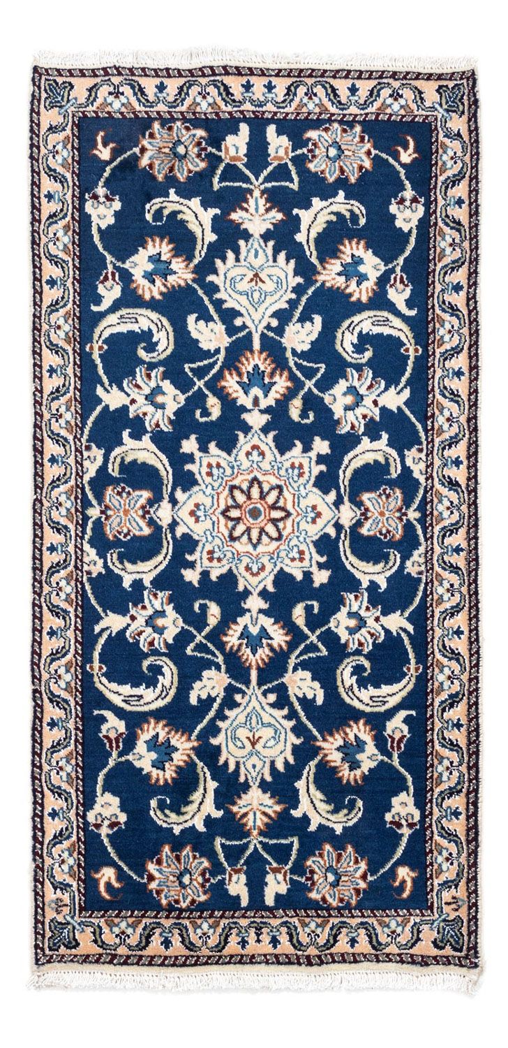 Perserteppich - Nain 134 x 68 cm - blau