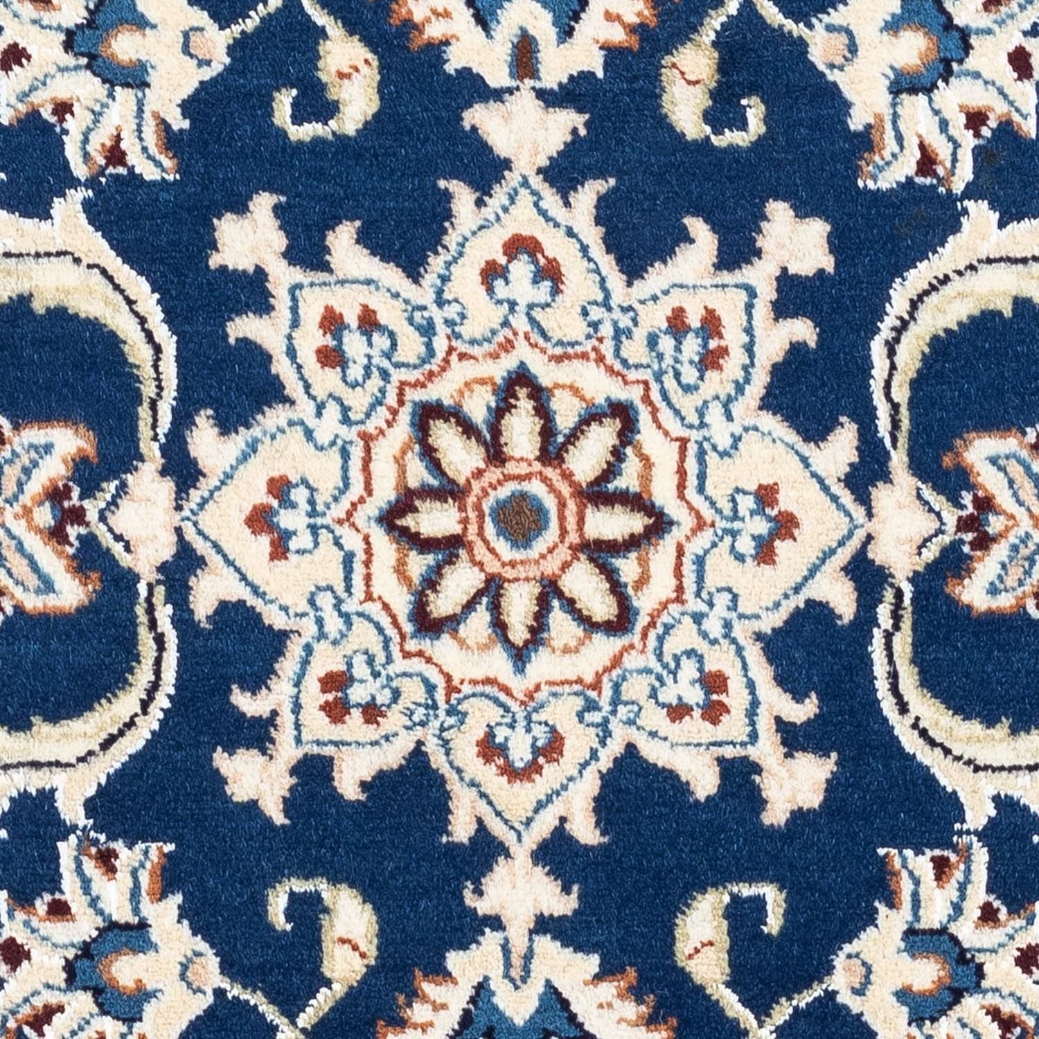 Perserteppich - Nain 134 x 68 cm - blau