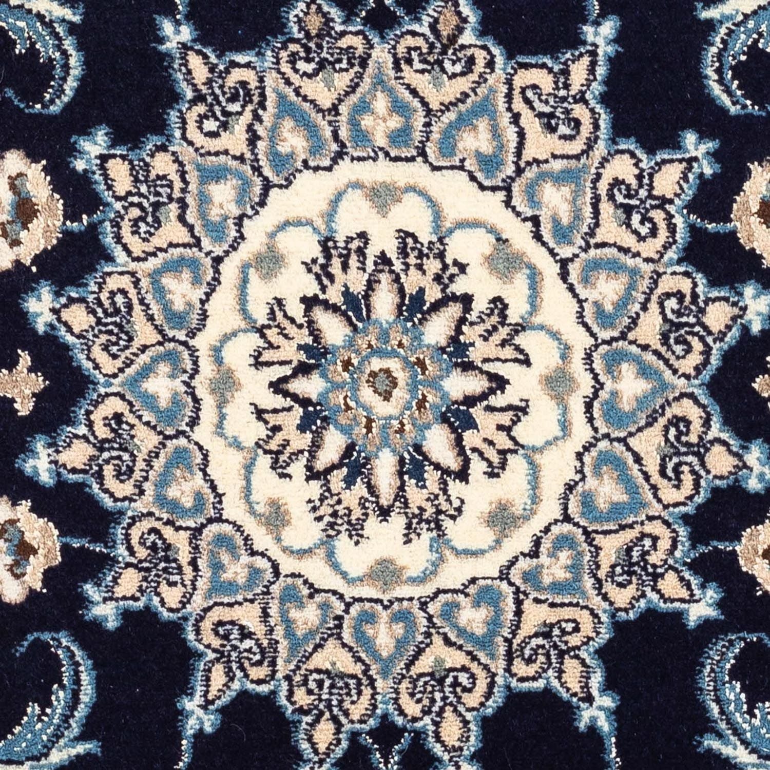 Perserteppich - Nain 141 x 66 cm - dunkelblau