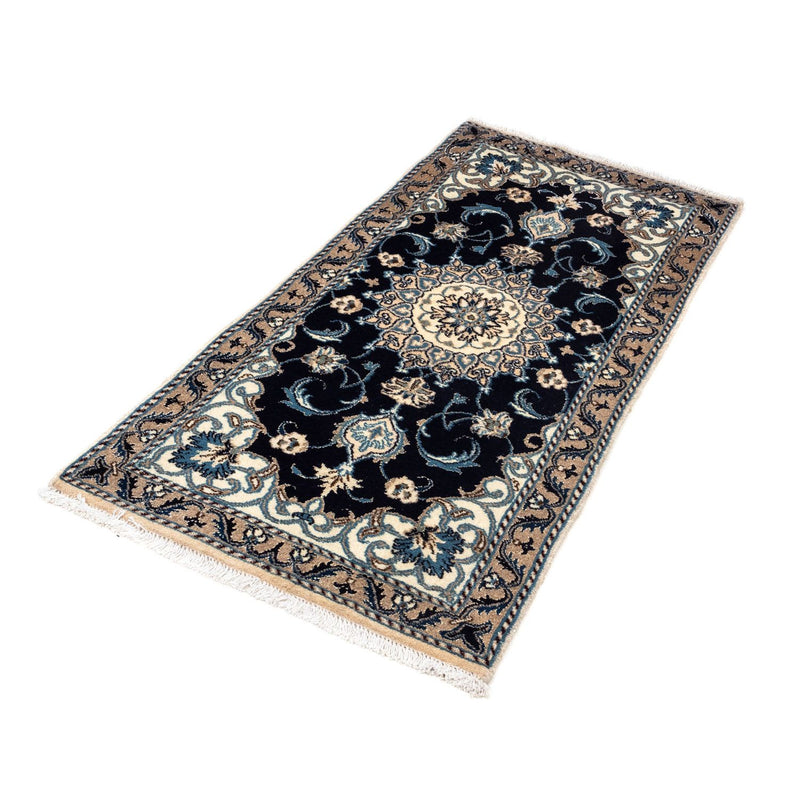 Perserteppich - Nain 141 x 66 cm - dunkelblau