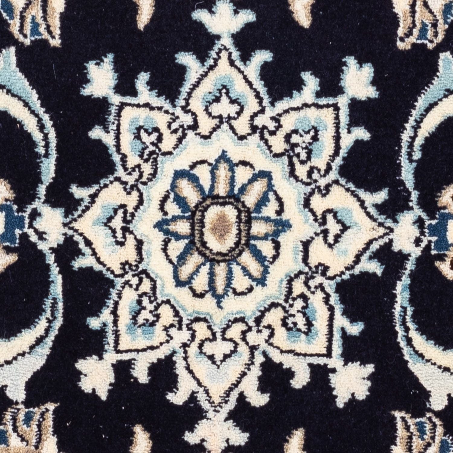 Perserteppich - Nain 139 x 66 cm - dunkelblau