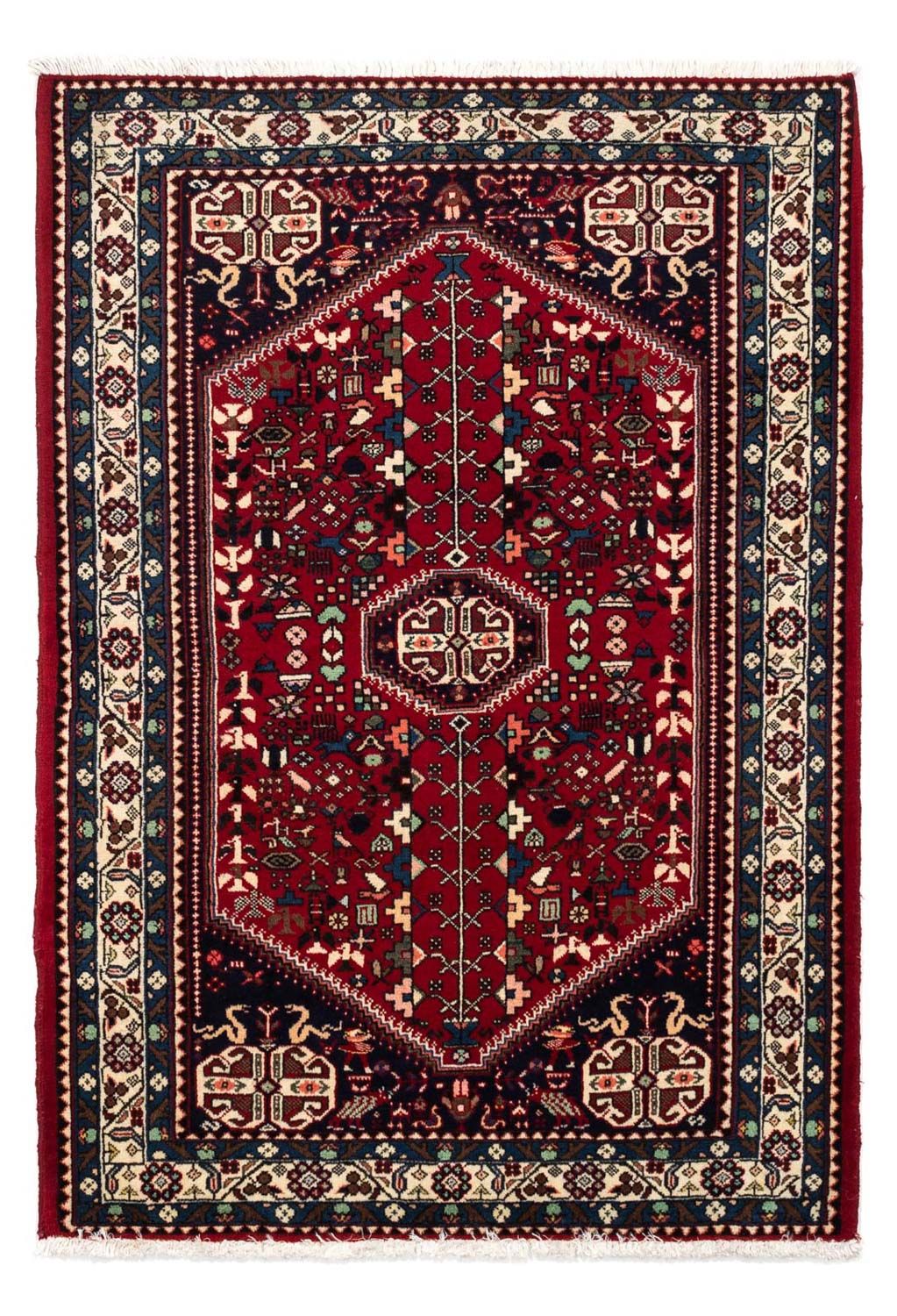 Perserteppich - Nomadic 150 x 101 cm - dunkelrot