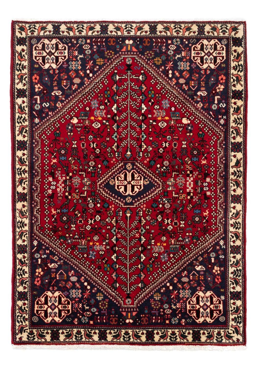 Perserteppich - Nomadic 154 x 107 cm - dunkelrot