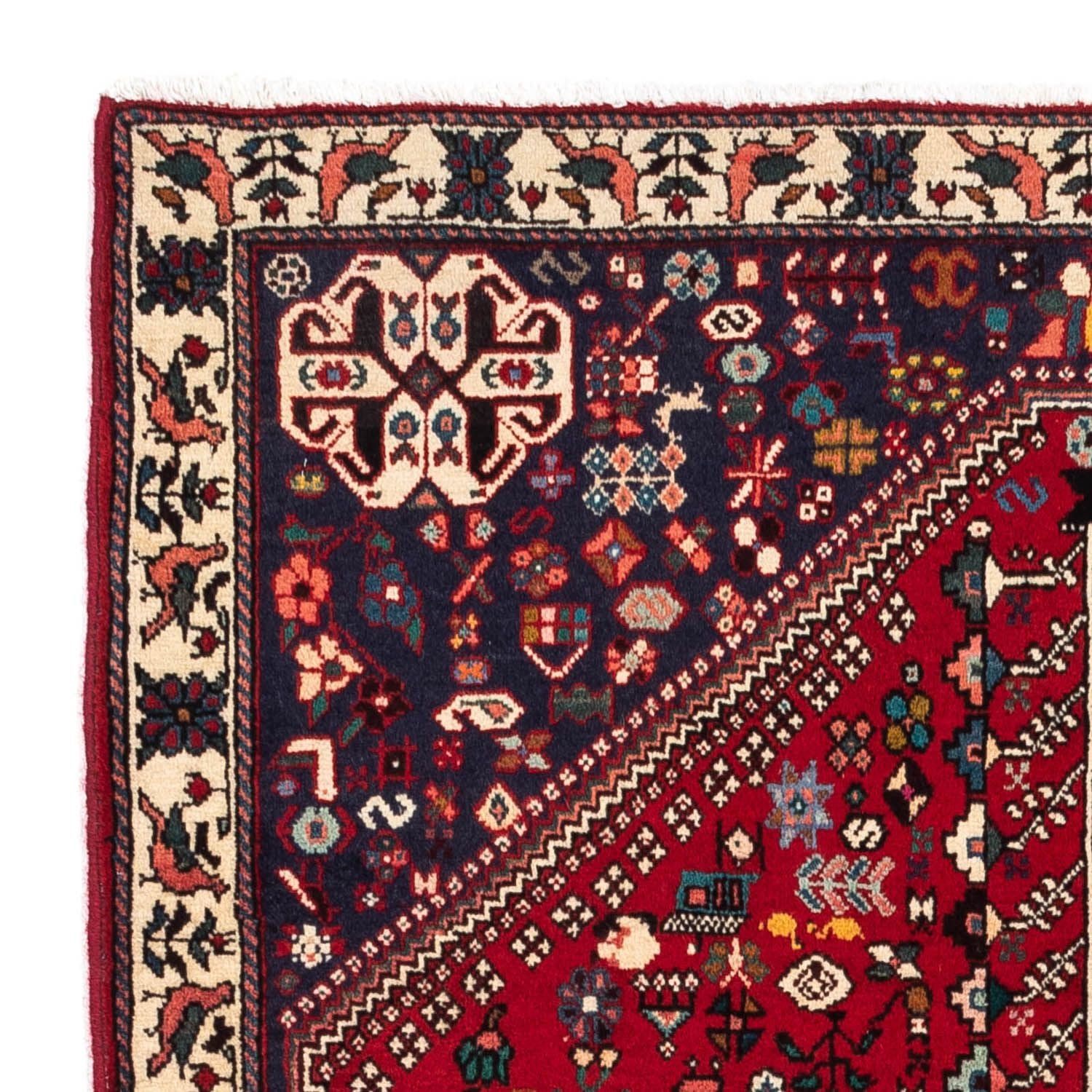 Perserteppich - Nomadic 154 x 107 cm - dunkelrot