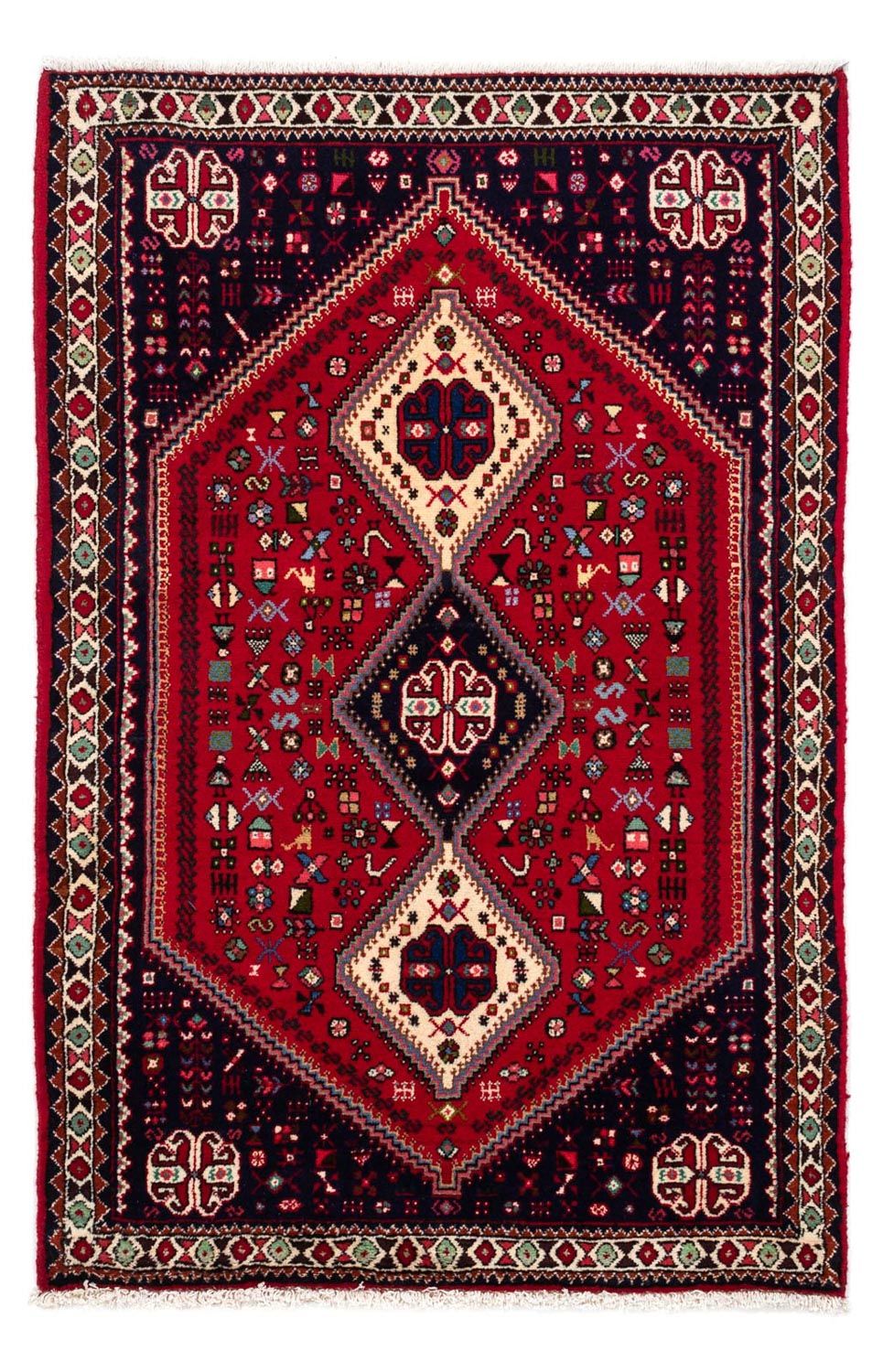 Perserteppich - Nomadic 148 x 98 cm - dunkelrot