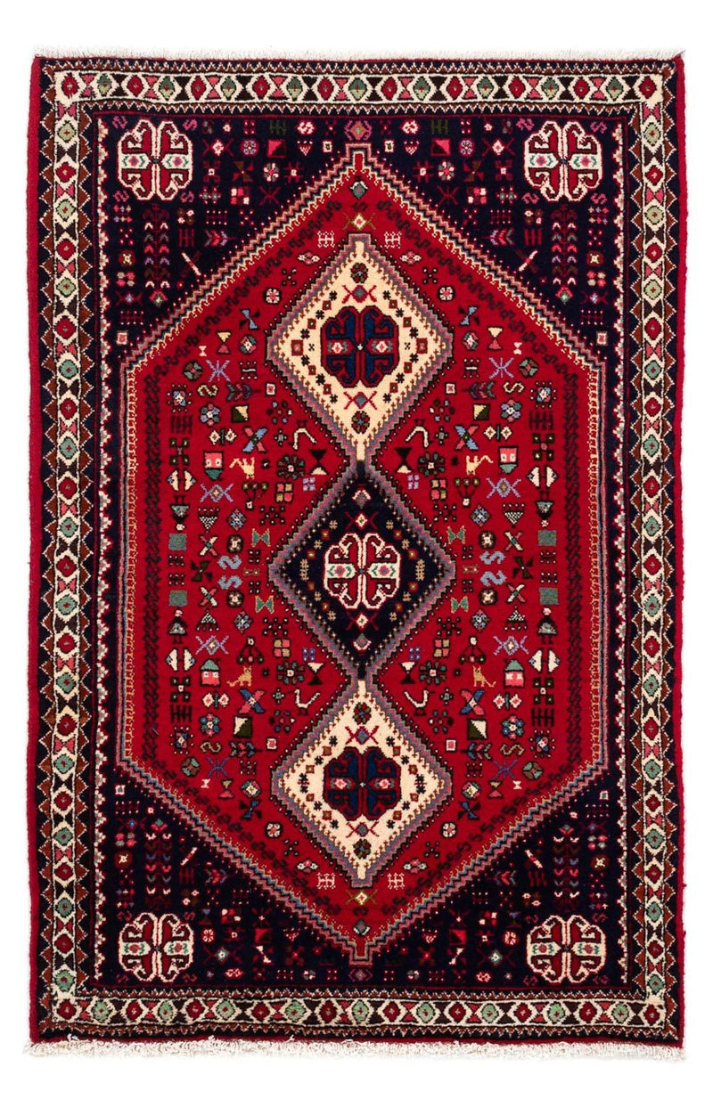 Perserteppich - Nomadic 148 x 98 cm - dunkelrot