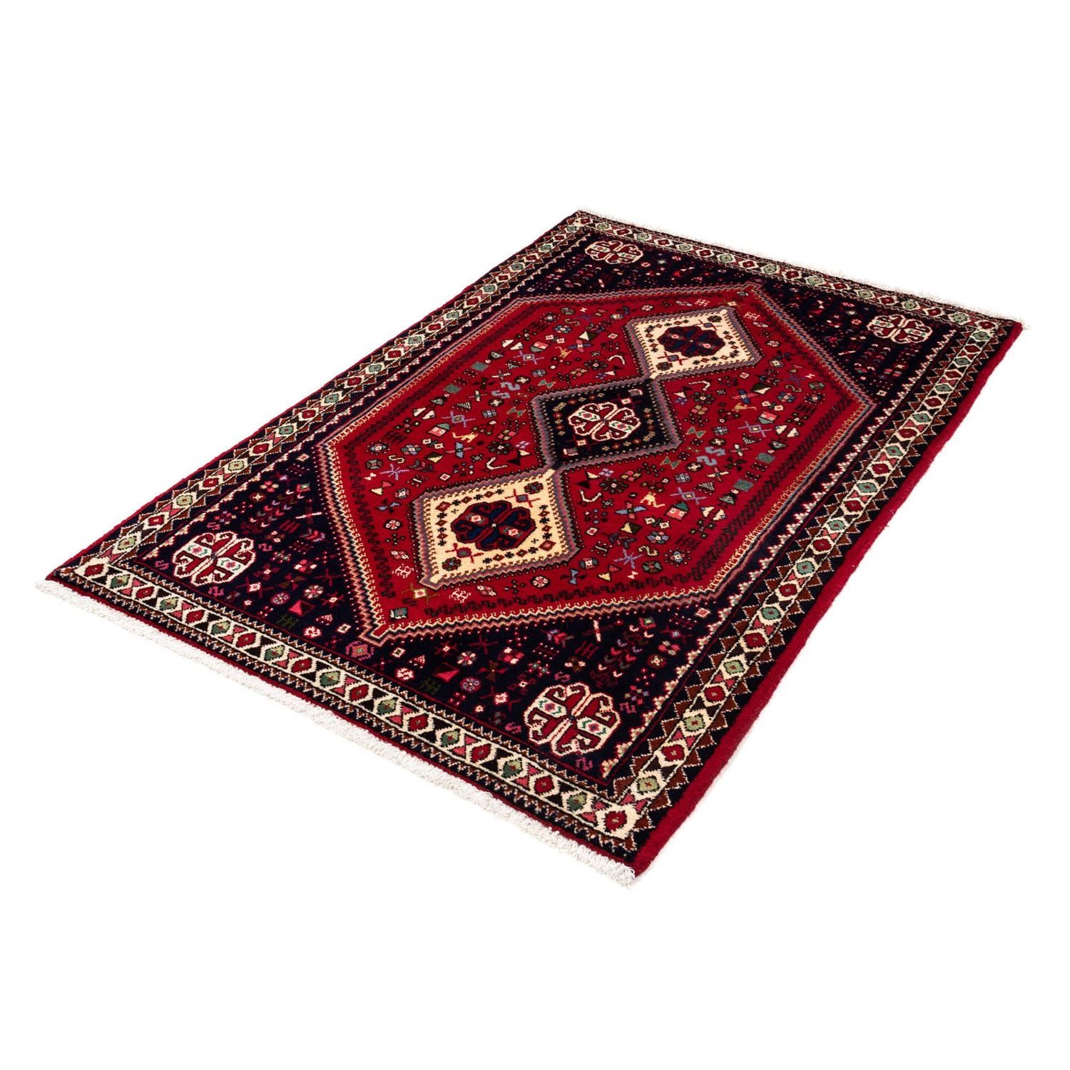 Perserteppich - Nomadic 148 x 98 cm - dunkelrot