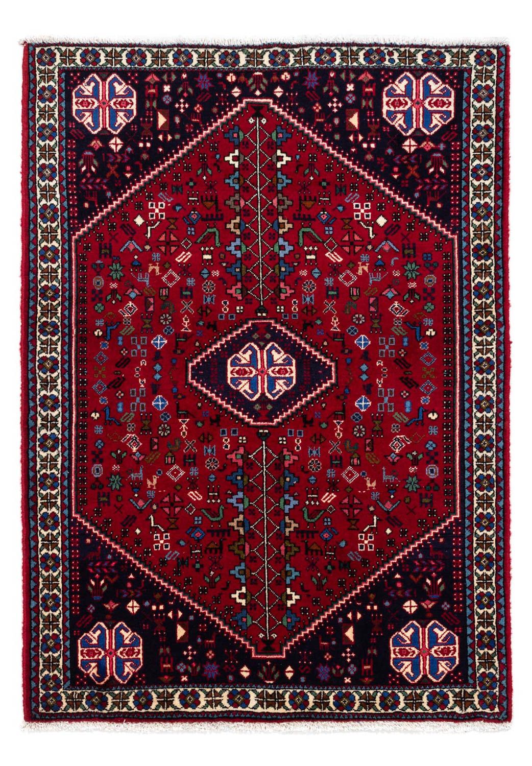 Perserteppich - Nomadic 148 x 100 cm - dunkelrot