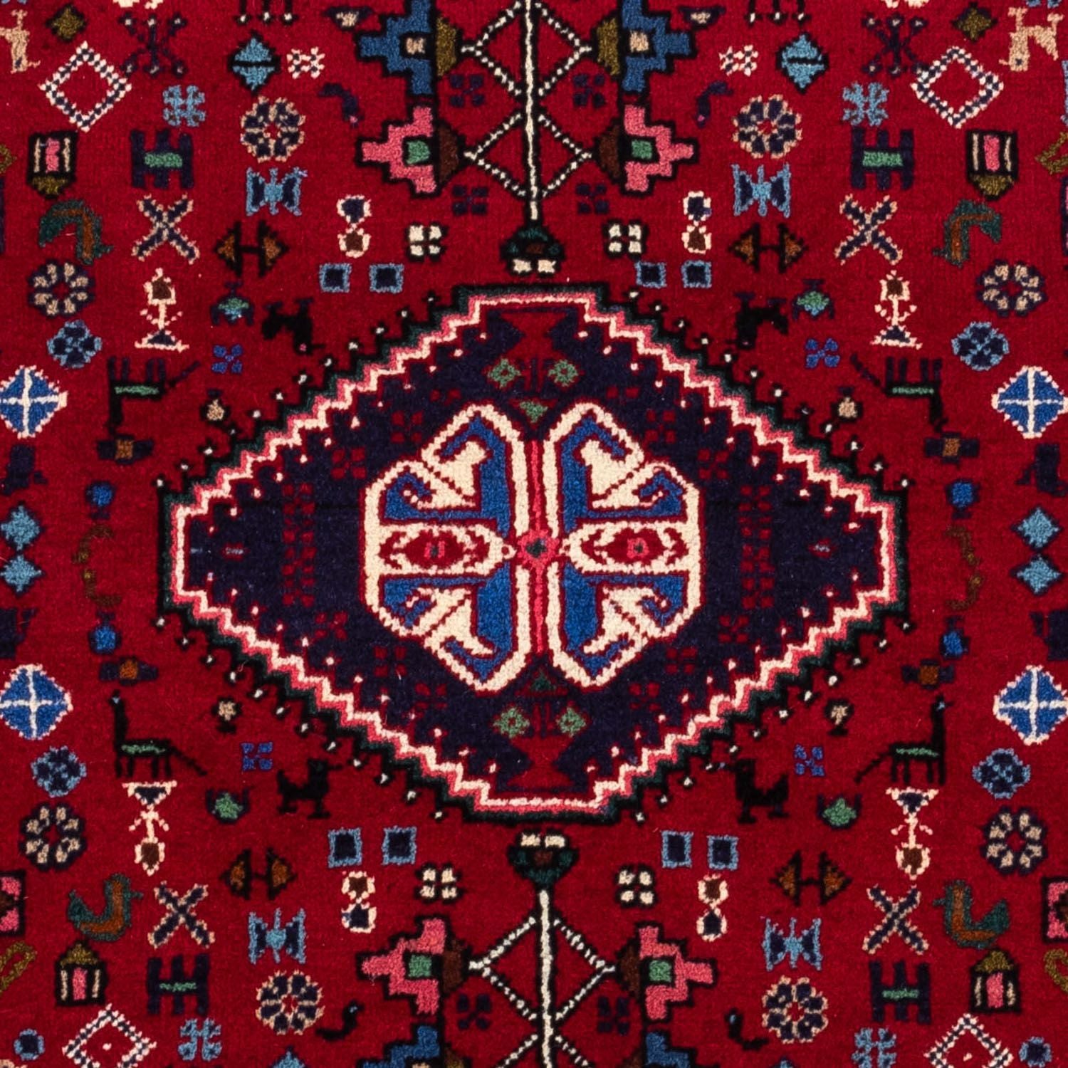 Perserteppich - Nomadic 148 x 100 cm - dunkelrot