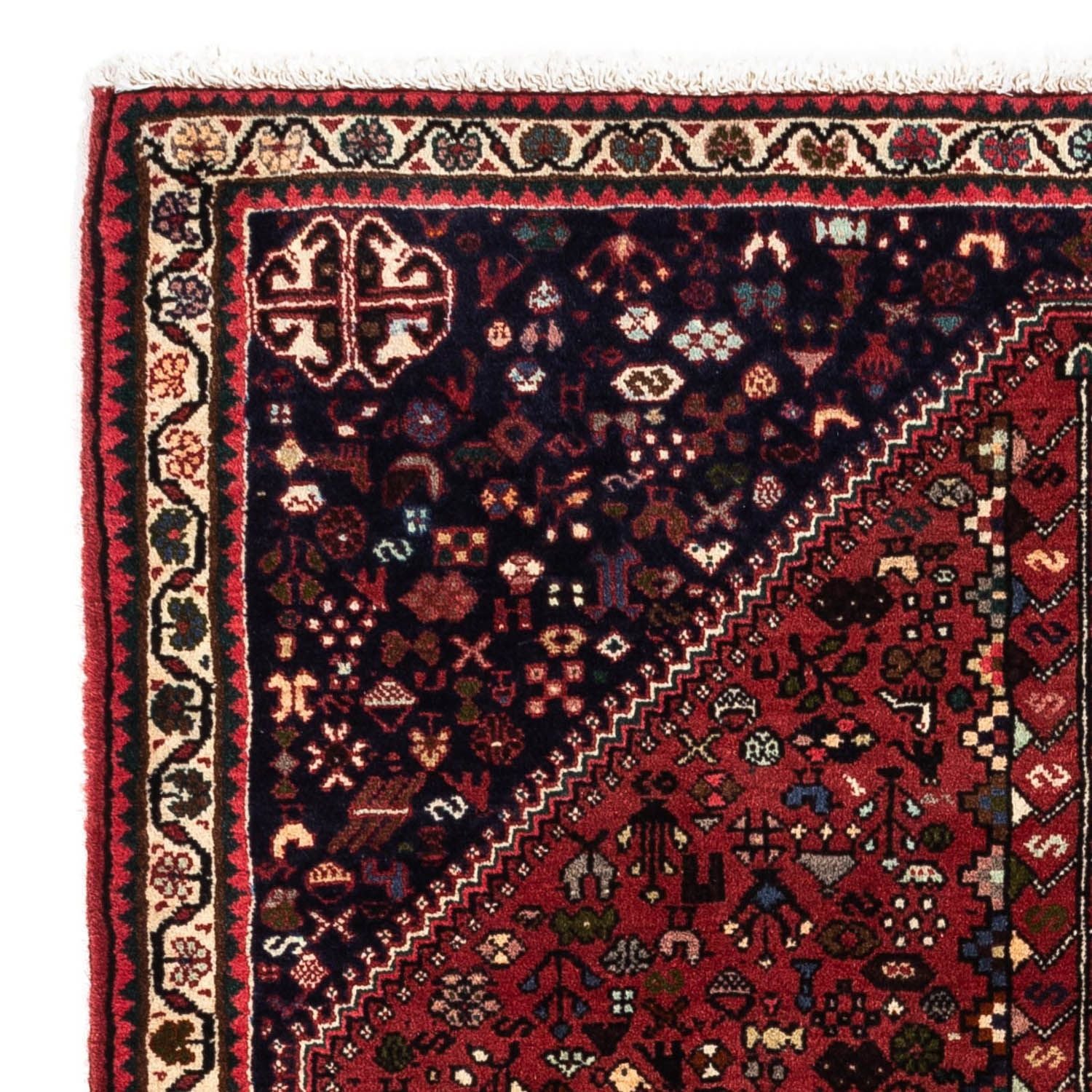 Perserteppich - Nomadic 152 x 110 cm - dunkelrot