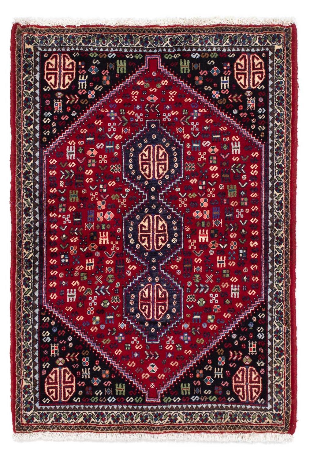 Perserteppich - Nomadic 118 x 80 cm - dunkelrot