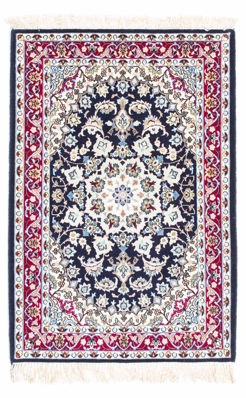 Perserteppich - Isfahan - Premium 104 x 72 cm - dunkelblau