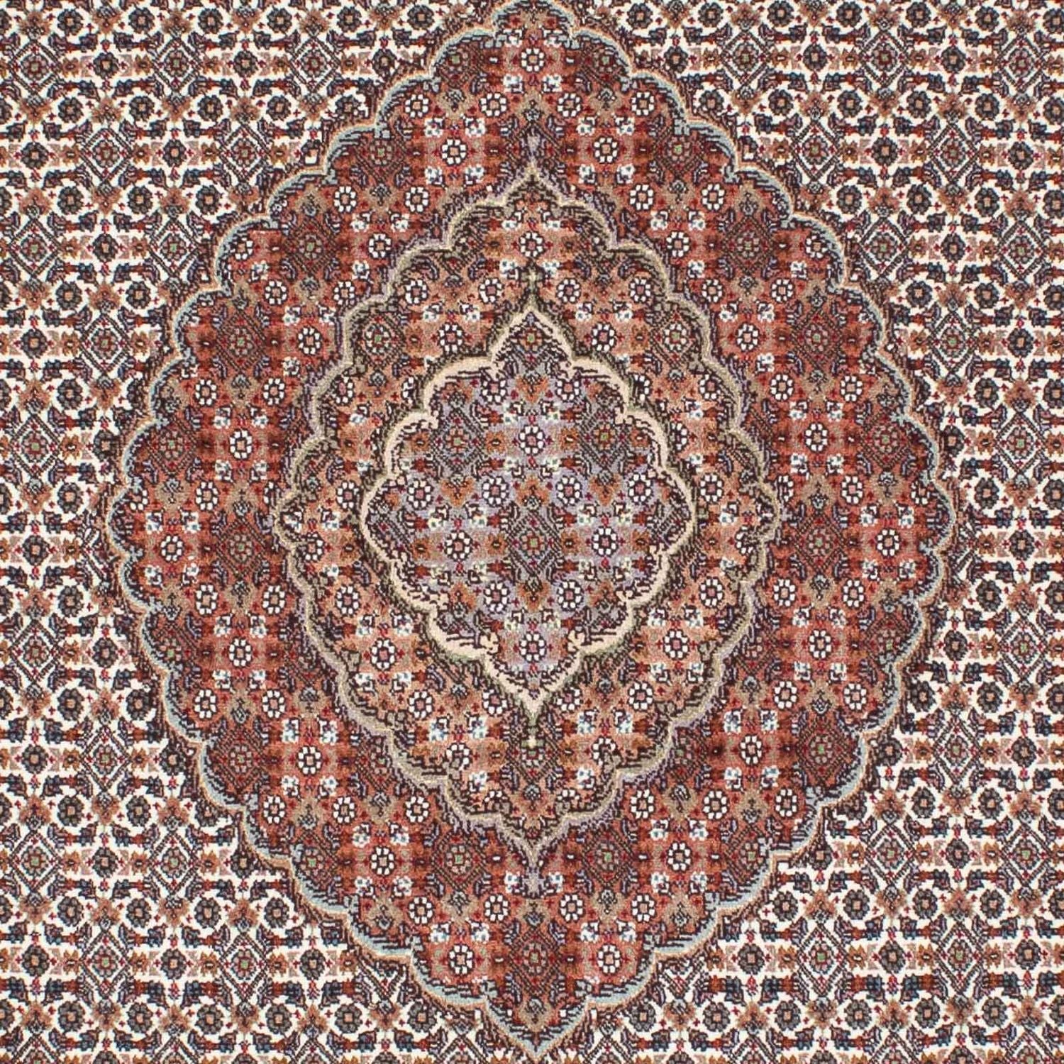 Perserteppich - Täbriz 212 x 153 cm - hellbraun
