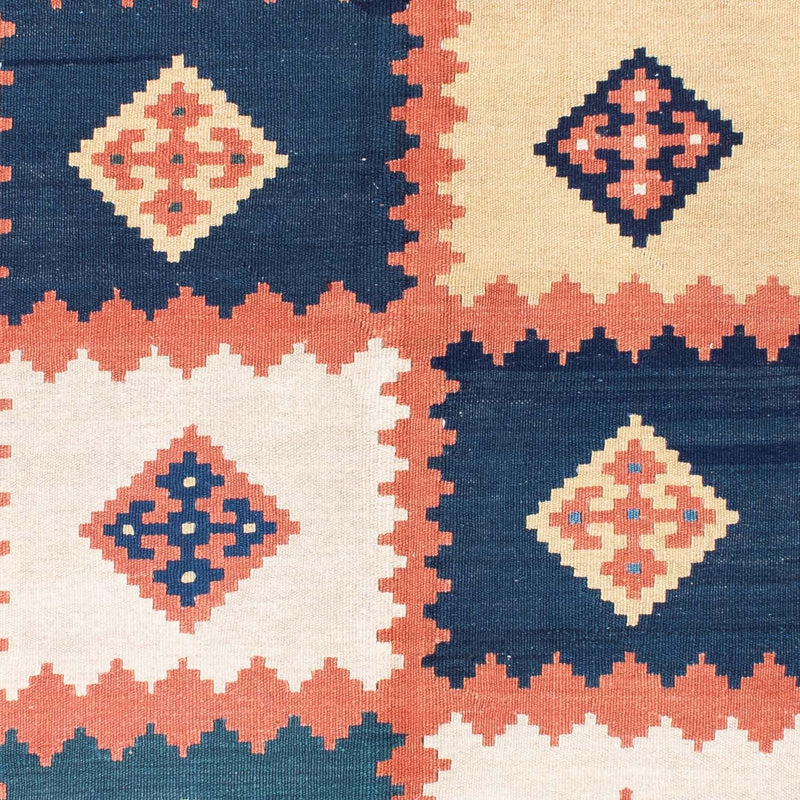 Kelim Teppich - Oriental 212 x 155 cm - blau