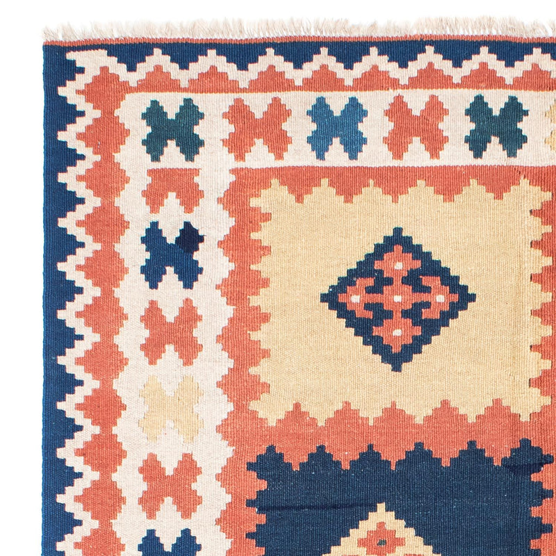Kelim Teppich - Oriental 212 x 155 cm - blau