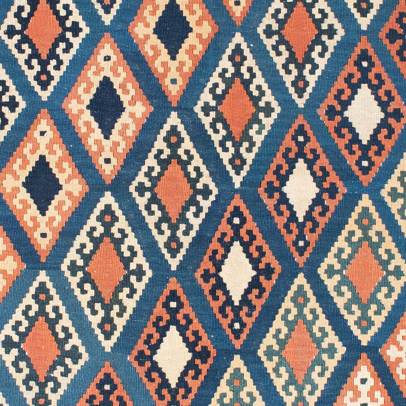 Kelim Teppich - Oriental 222 x 158 cm - blau