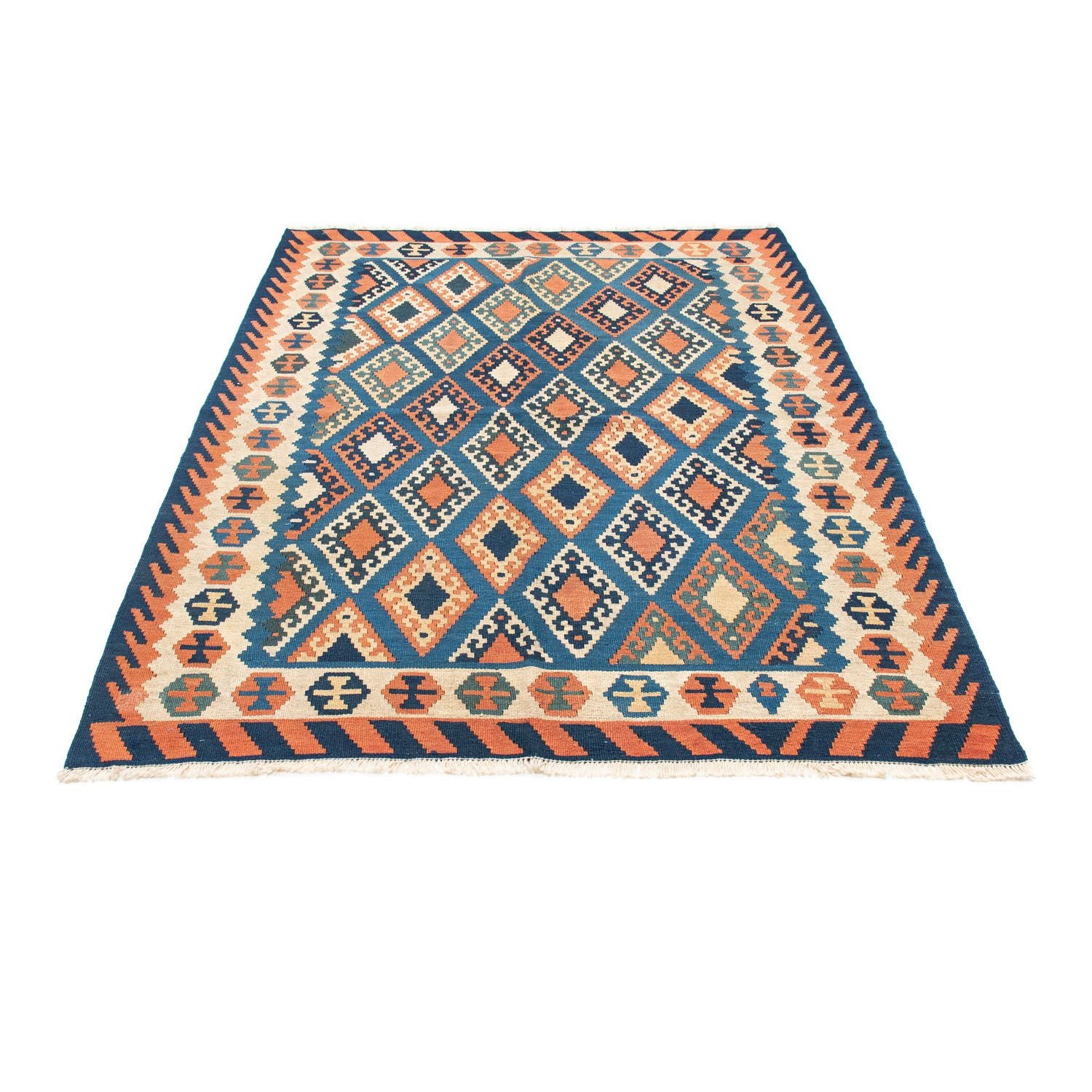 Kelim Teppich - Oriental 222 x 158 cm - blau