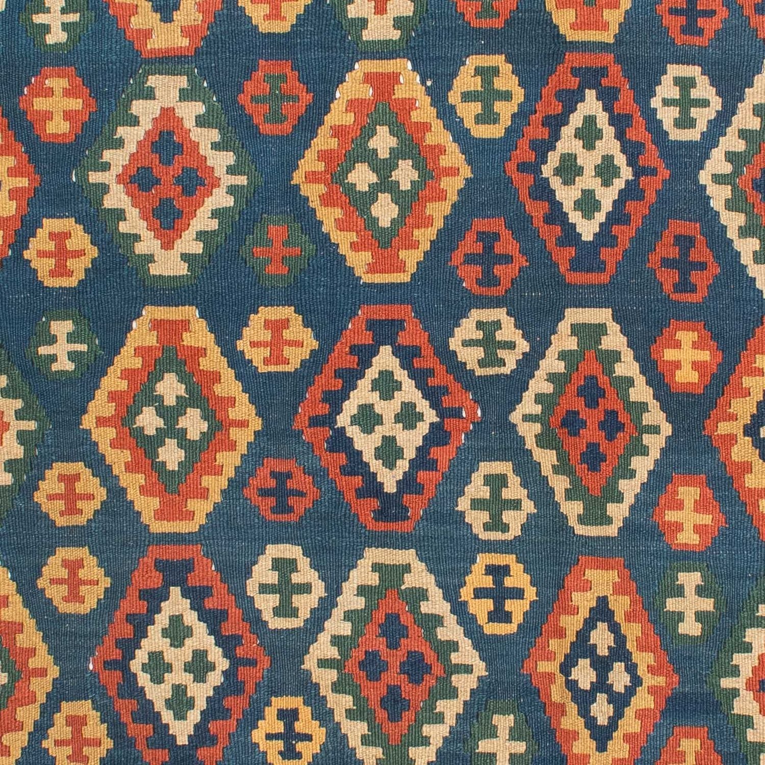 Kelim Teppich - Oriental 232 x 194 cm - blau