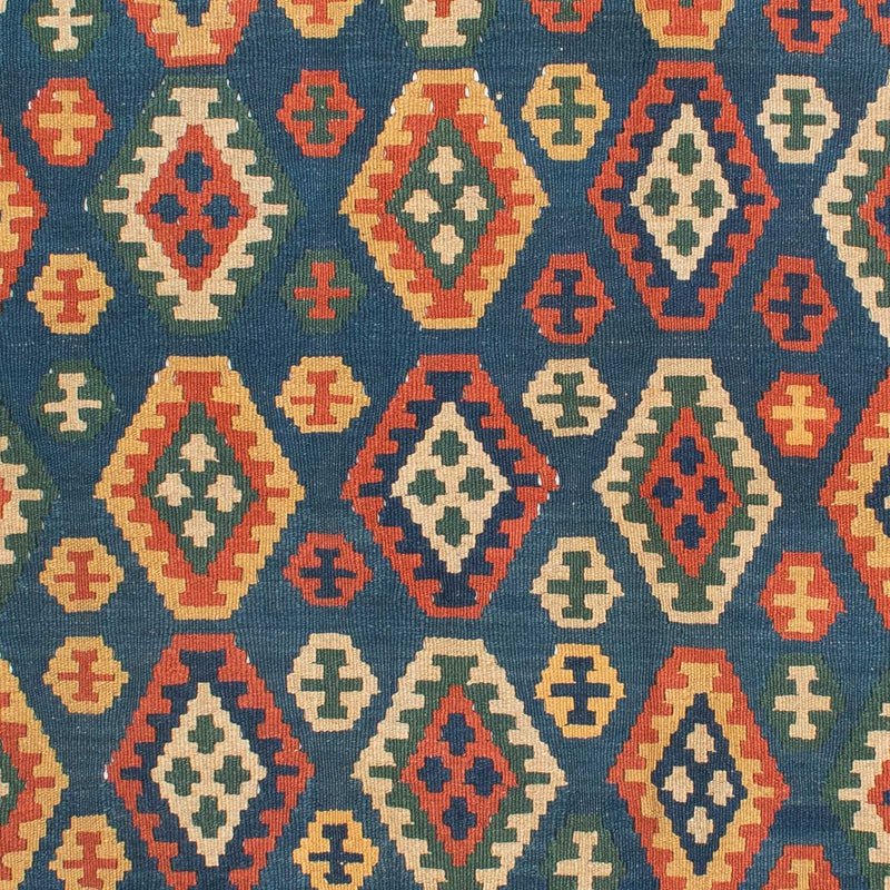 Kelim Teppich - Oriental 232 x 194 cm - blau