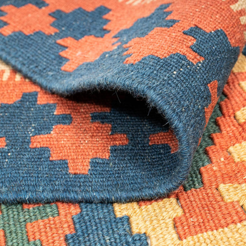 Kelim Teppich - Oriental 232 x 194 cm - blau