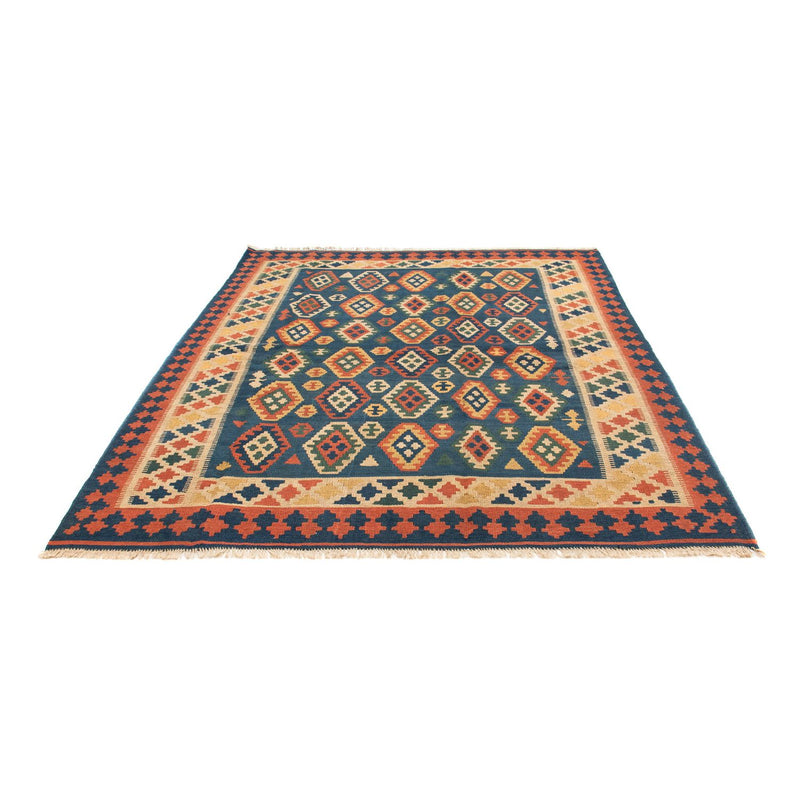 Kelim Teppich - Oriental 232 x 194 cm - blau