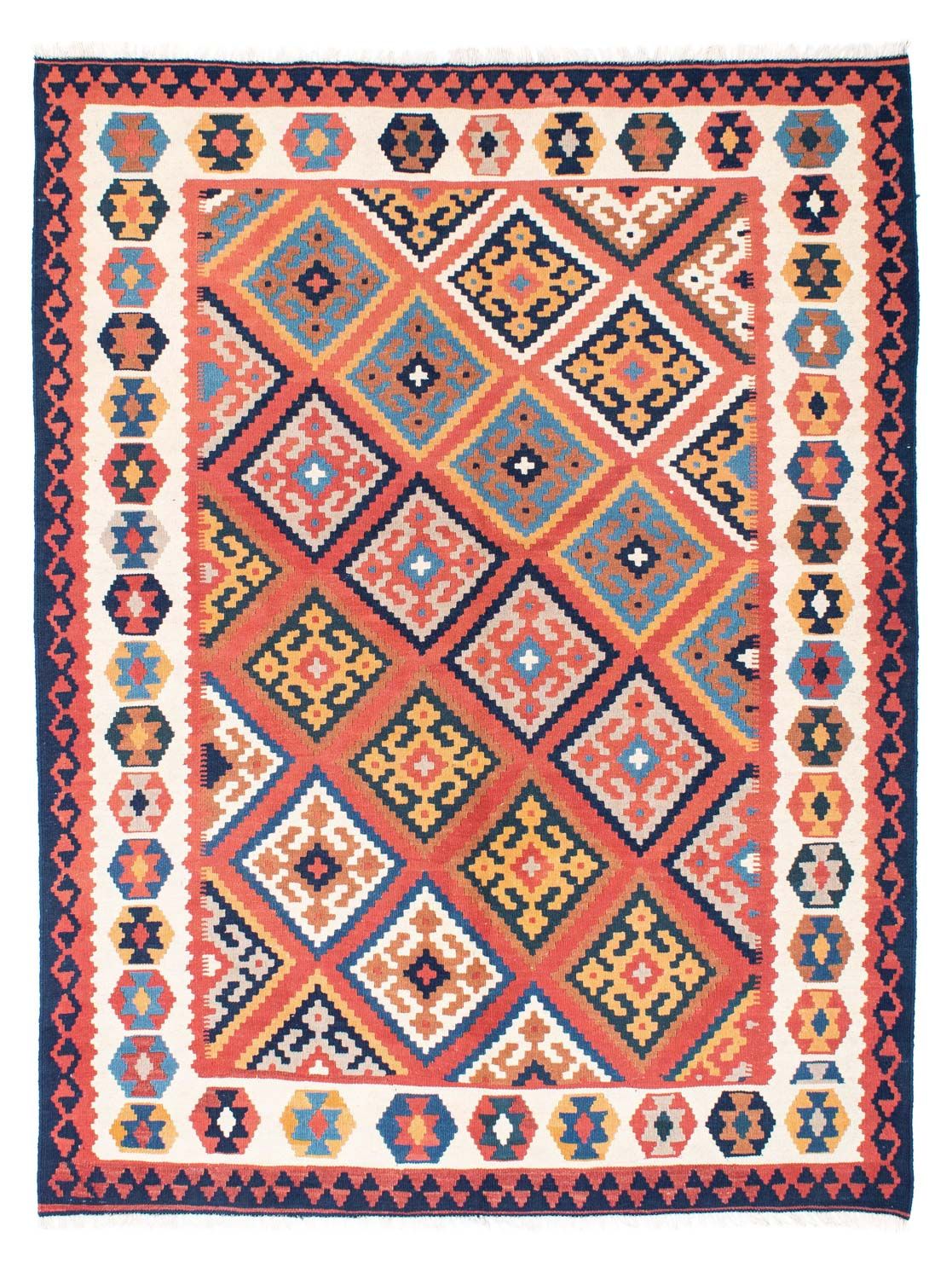 Kelim Teppich - Oriental 206 x 156 cm - rost