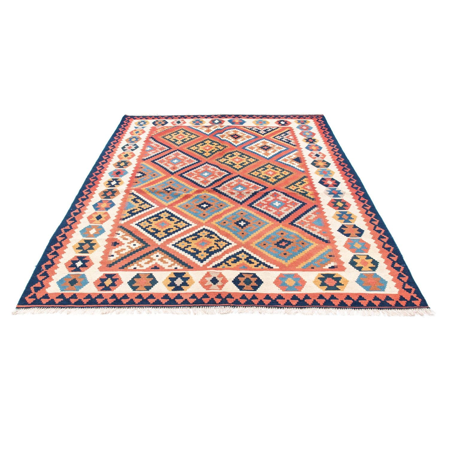 Kelim Teppich - Oriental 206 x 156 cm - rost