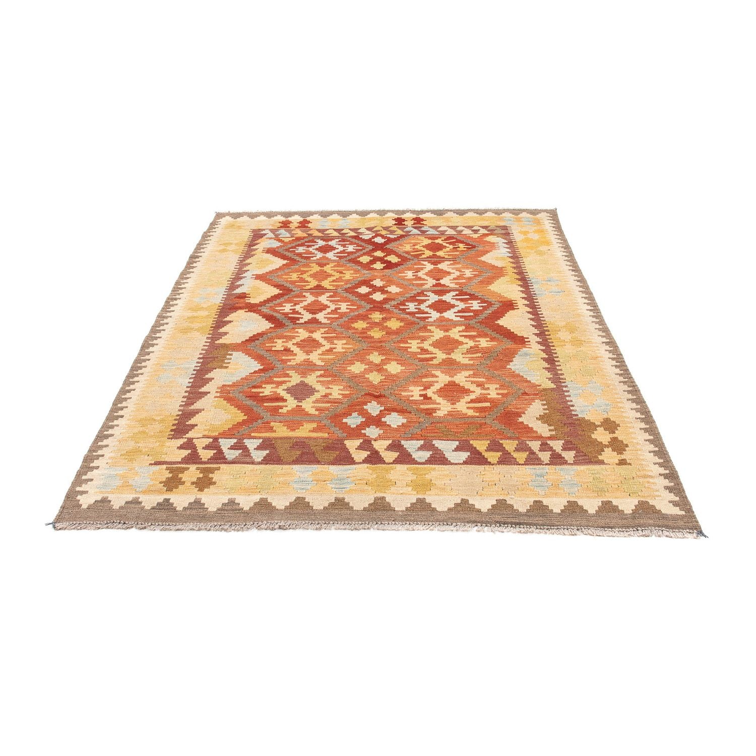 Kelim Teppich - Oriental 175 x 117 cm - blau
