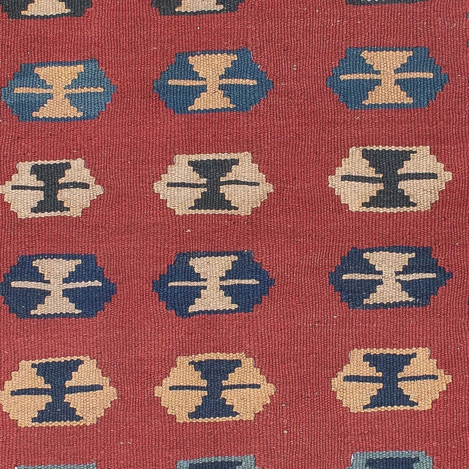 Kelim Teppich - Oriental 163 x 112 cm - dunkelrot