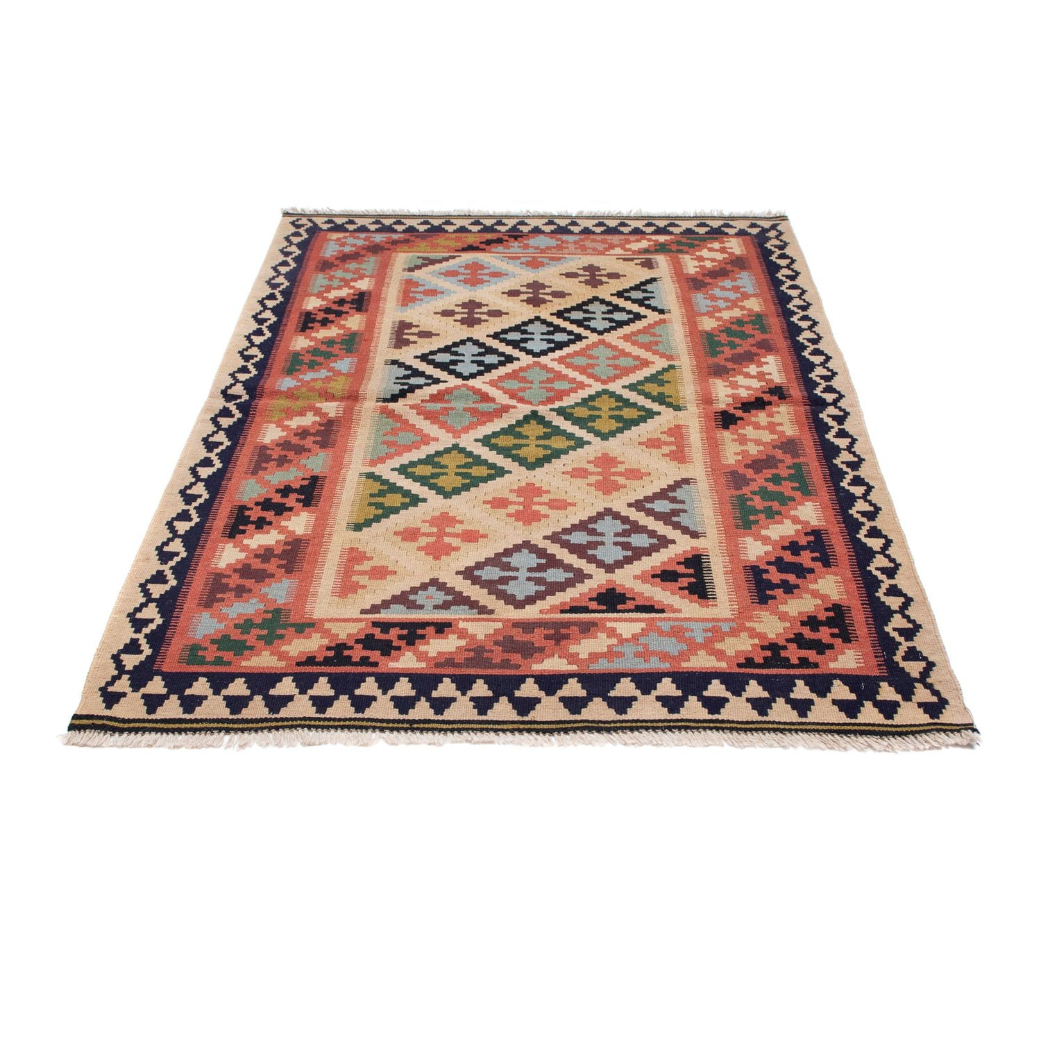 Kelim Teppich - Oriental 158 x 110 cm - mehrfarbig