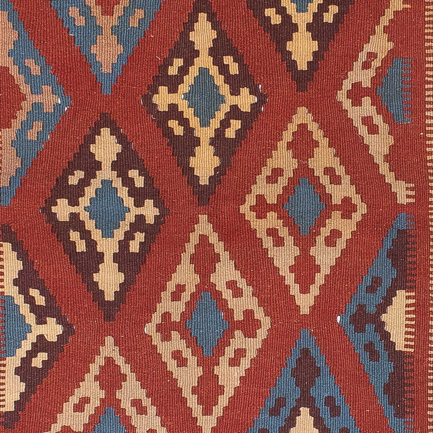 Kelim Teppich - Oriental 170 x 114 cm - dunkelrot