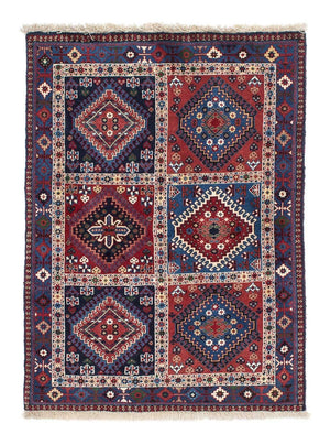 Perserteppich - Nomadic 140 x 100 cm - dunkelrot