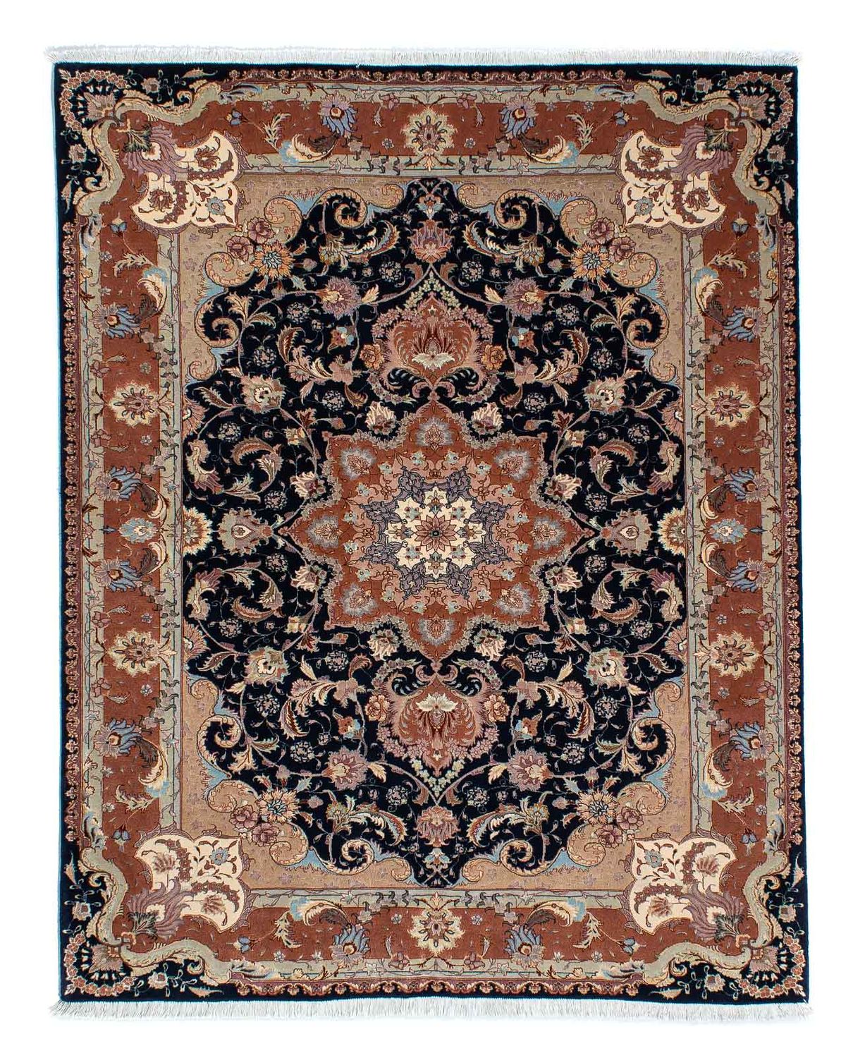 Perserteppich - Täbriz - Royal 200 x 155 cm Teppichbrücke