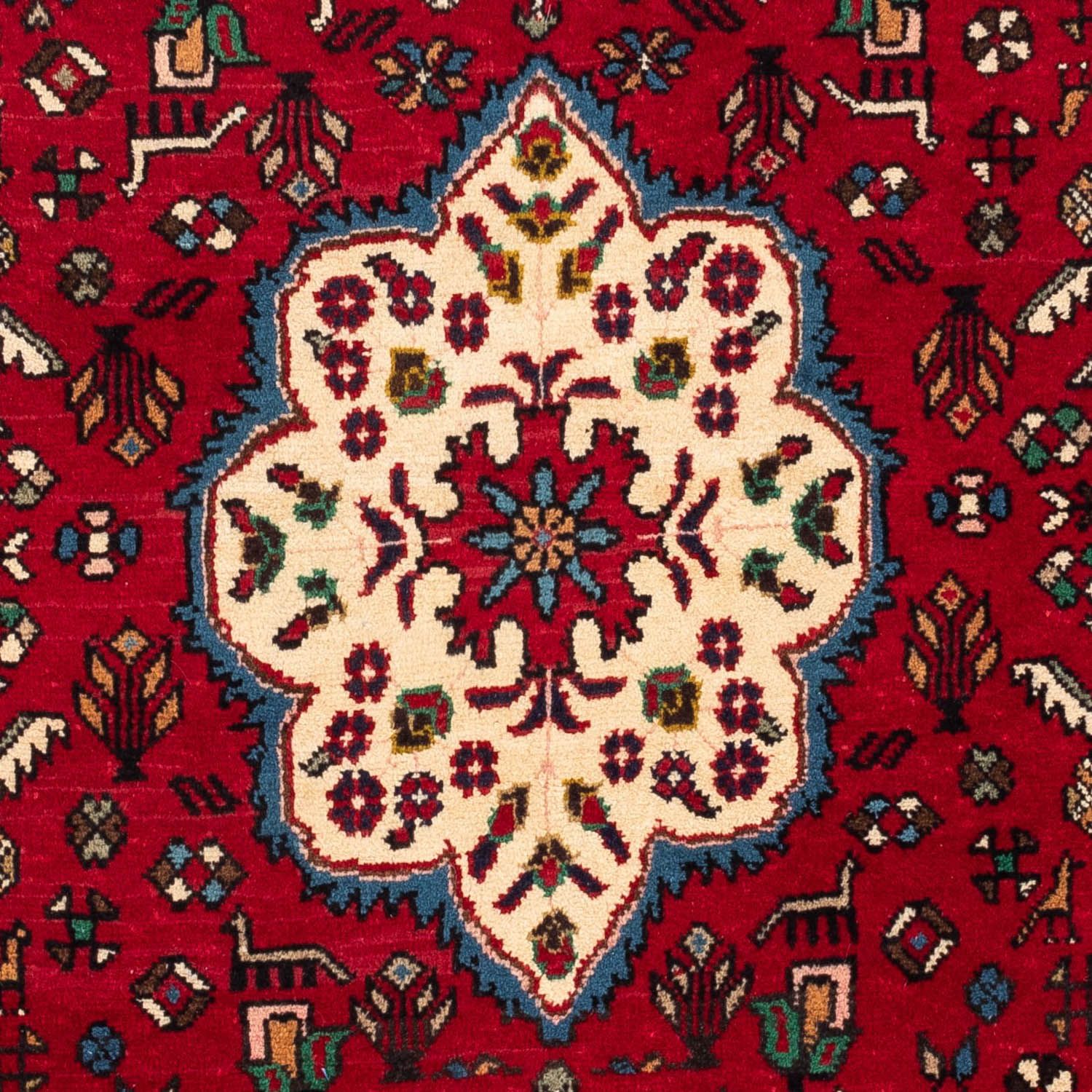 Perserteppich - Nomadic 148 x 102 cm - dunkelrot