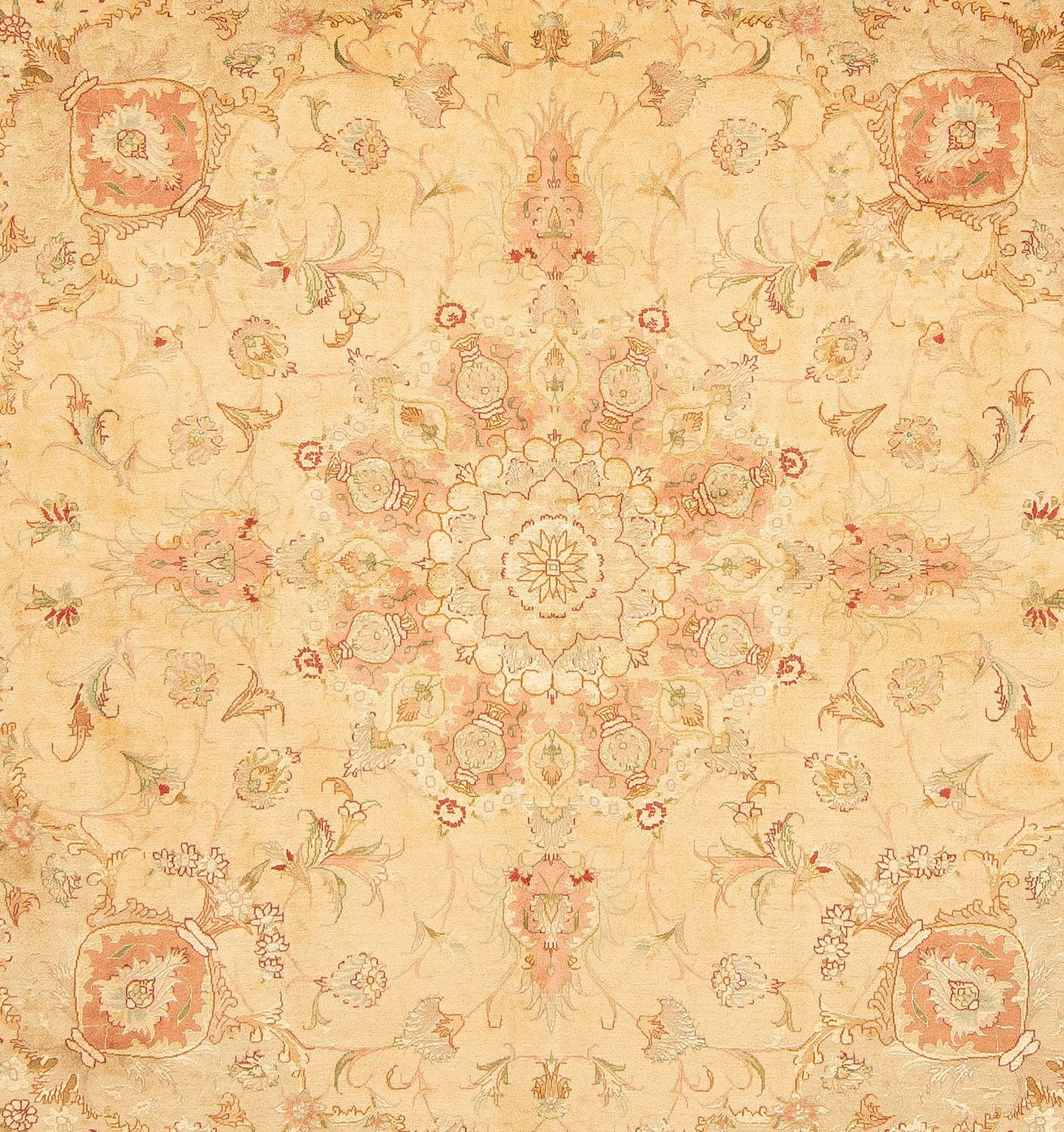 Perserteppich - Täbriz - Royal 203 x 200 cm Quadratischer Teppich
