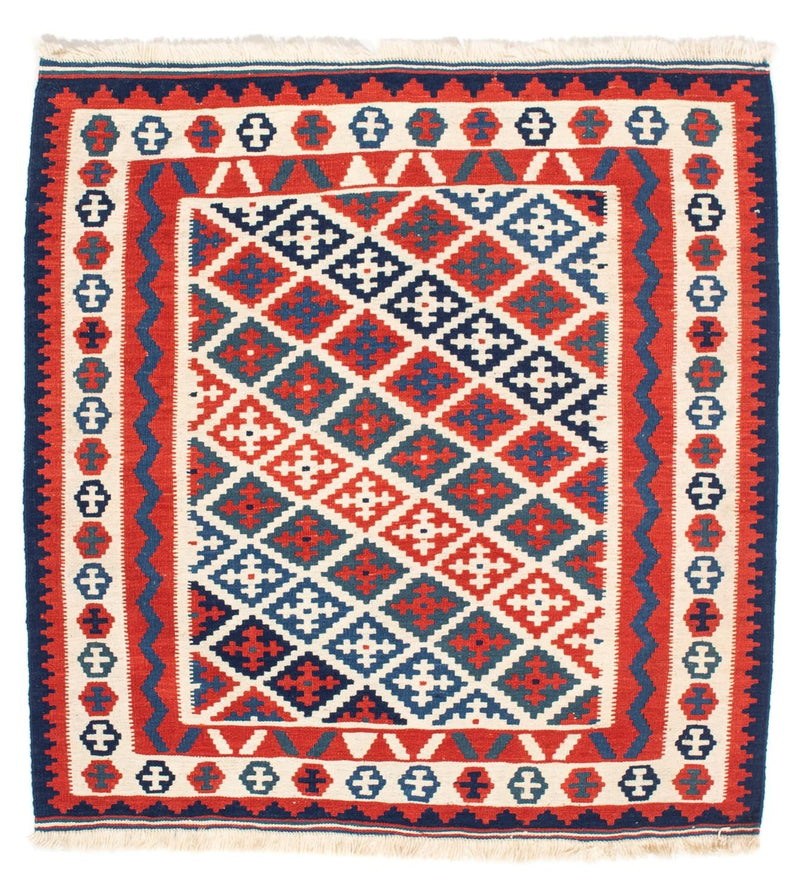 Kelim Teppich - Oriental 104 x 100 cm - mehrfarbig