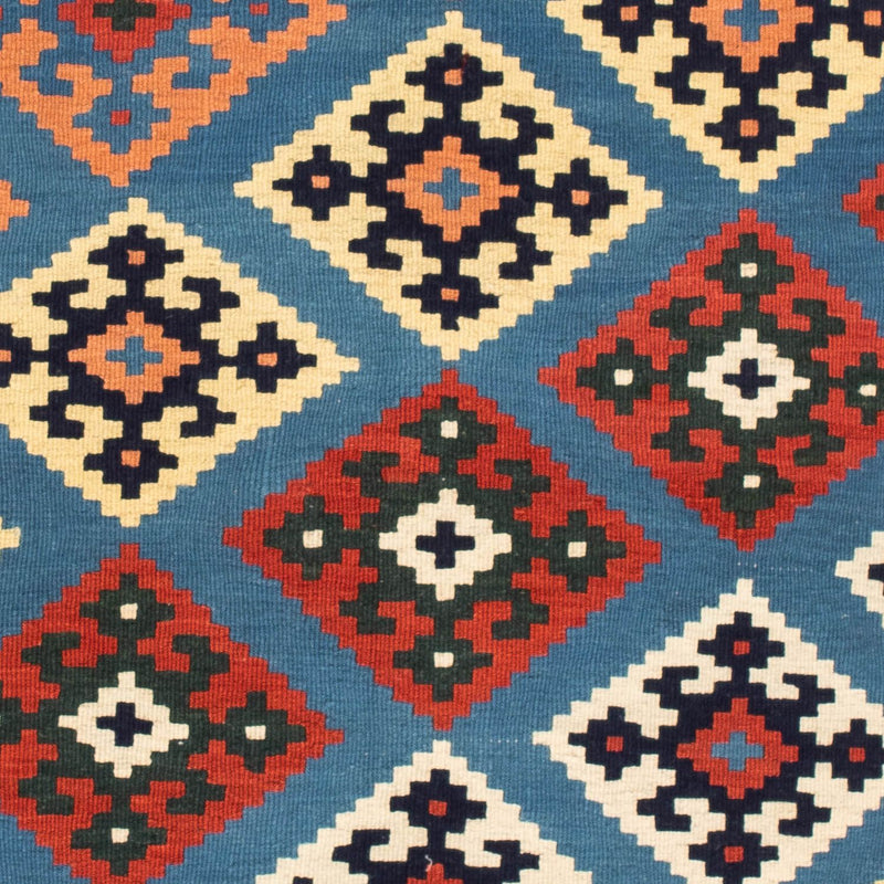 Kelim Teppich - Oriental 104 x 100 cm - dunkelblau