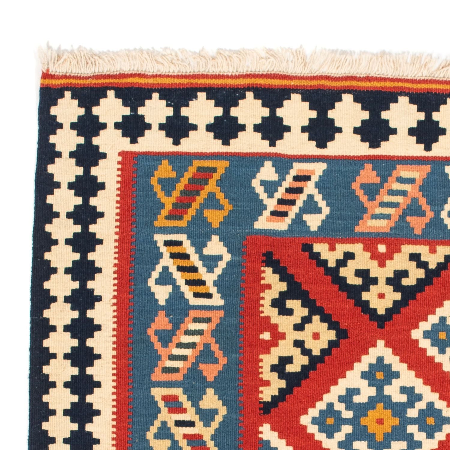 Kelim Teppich - Oriental 105 x 103 cm - dunkelrot