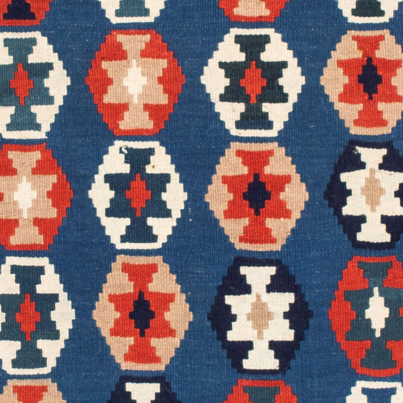 Kelim Teppich - Oriental 103 x 100 cm - dunkelblau
